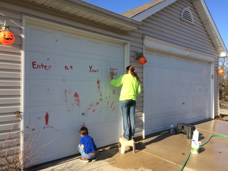 Illustration for article titled Garage doors update. I’m about out of elbow grease.
